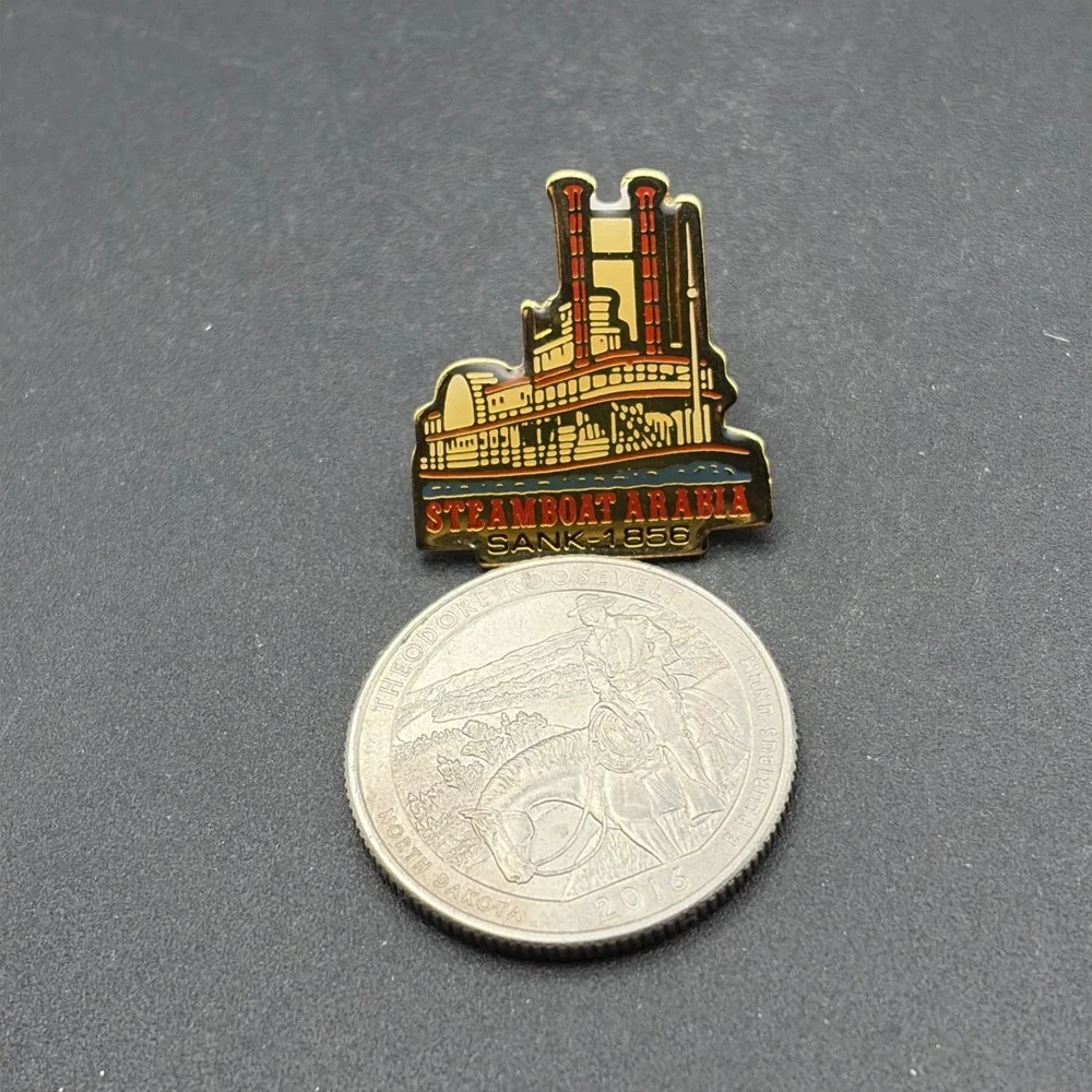 Steamboat Arabia Sank 1856 Lapel‎ Hat Pin